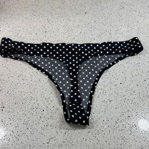 Coobie Black and White Polka Dot Bikini Panties